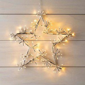 3 Plow & Hearth Indoor/Outdoor Electric Lighted Star Holiday Decoration